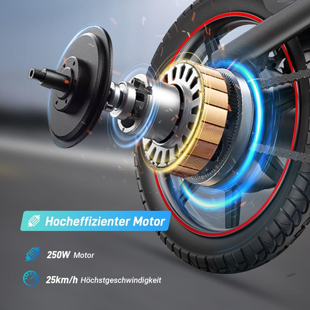 Elcykel DYU DYU-D3S-001 Svart 250 W 10 Ah 14" - Image 3