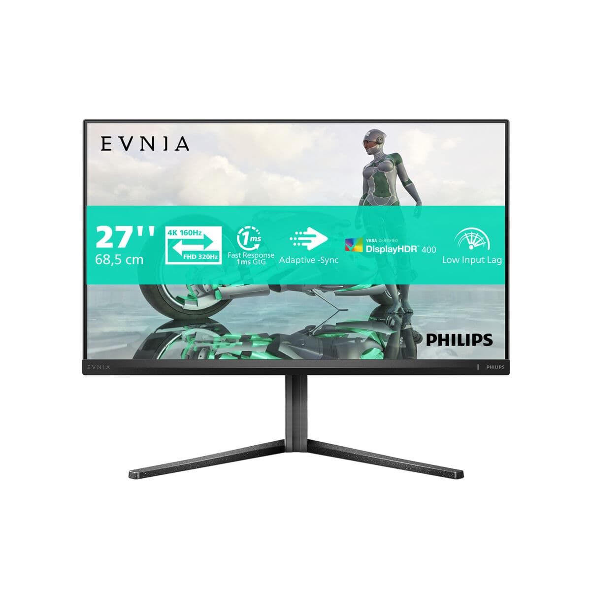 Gaming-Monitor Philips 27 IPS 3440X2160 4K 16:9 160HZ MNTR 4K Ultra HD 27"