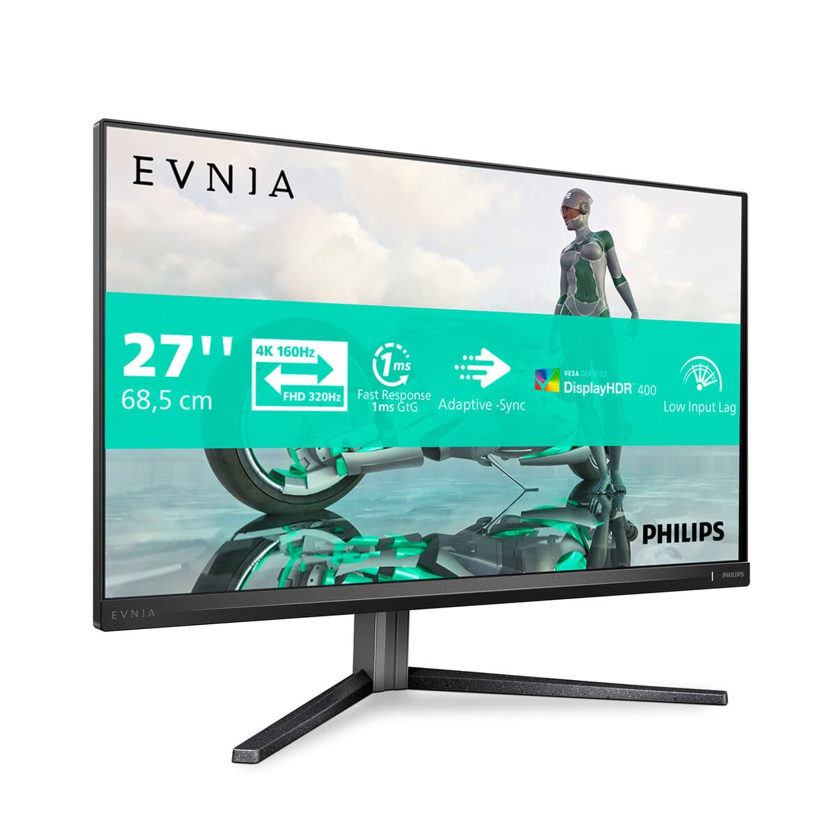 Monitor za Gaming Philips 27 IPS 3440X2160 4K 16:9 160HZ MNTR 4K Ultra HD 27" - Image 4