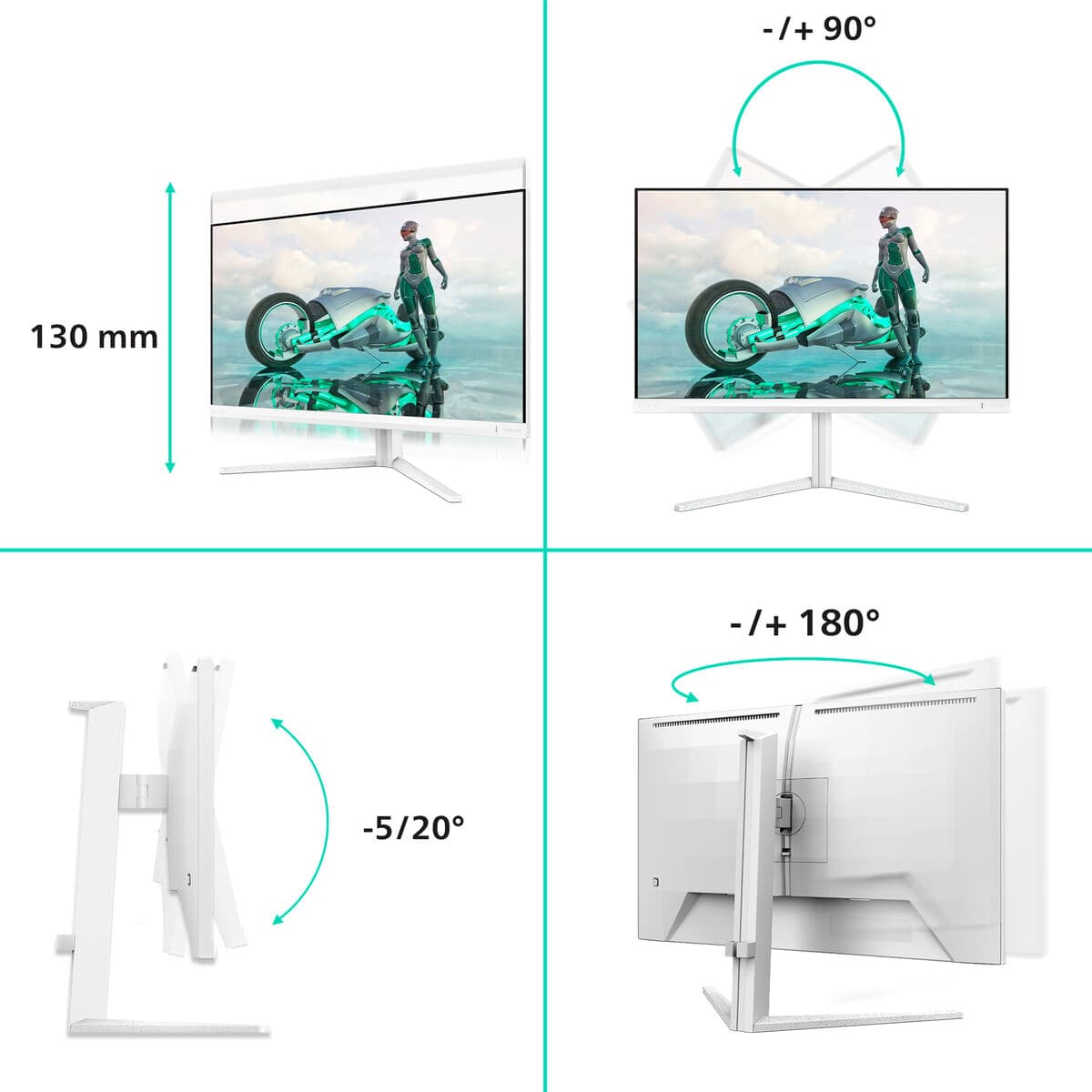 Monitor Gaming Philips 240HZMNTR Quad HD 27" - Image 12