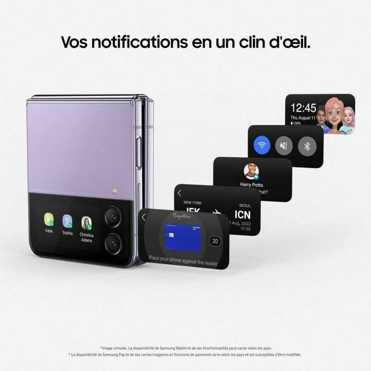 Smartphone Samsung Galaxy Z Flip4 5G 6,7" 5G 3840 x 2160 px 6,7" 8 GB RAM 256 GB Bleu 256 GB - Image 4