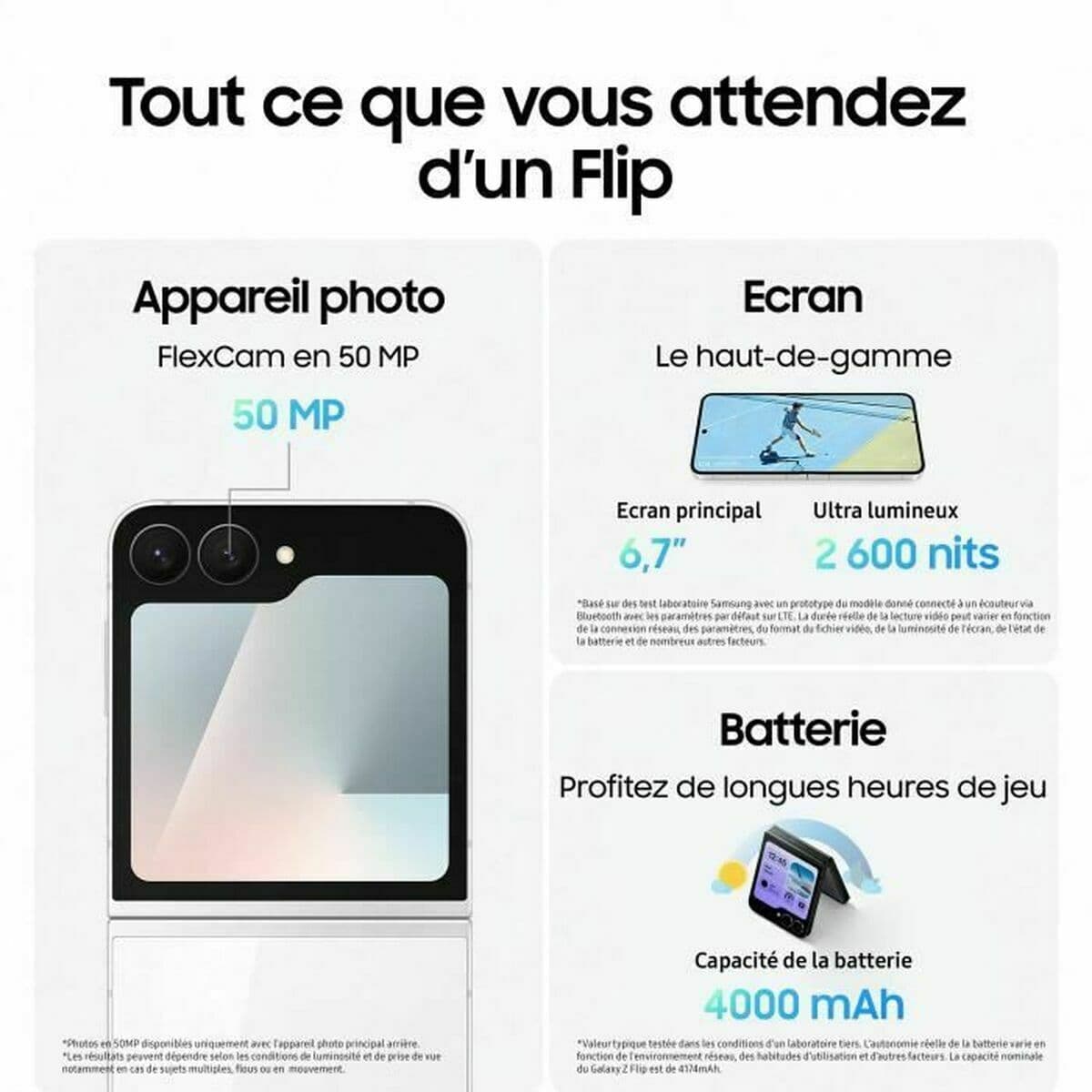 Smartphone Samsung Galaxy Z Flip7 FE 6,7" 8 GB RAM 128 GB Svart - Image 3