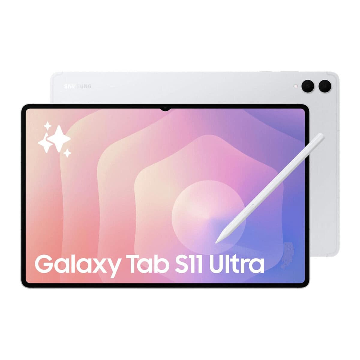 Läsplatta Samsung Galaxy Tab S11 Ultra X930 14,6" Octa Core 12 GB RAM 512 GB Silvrig
