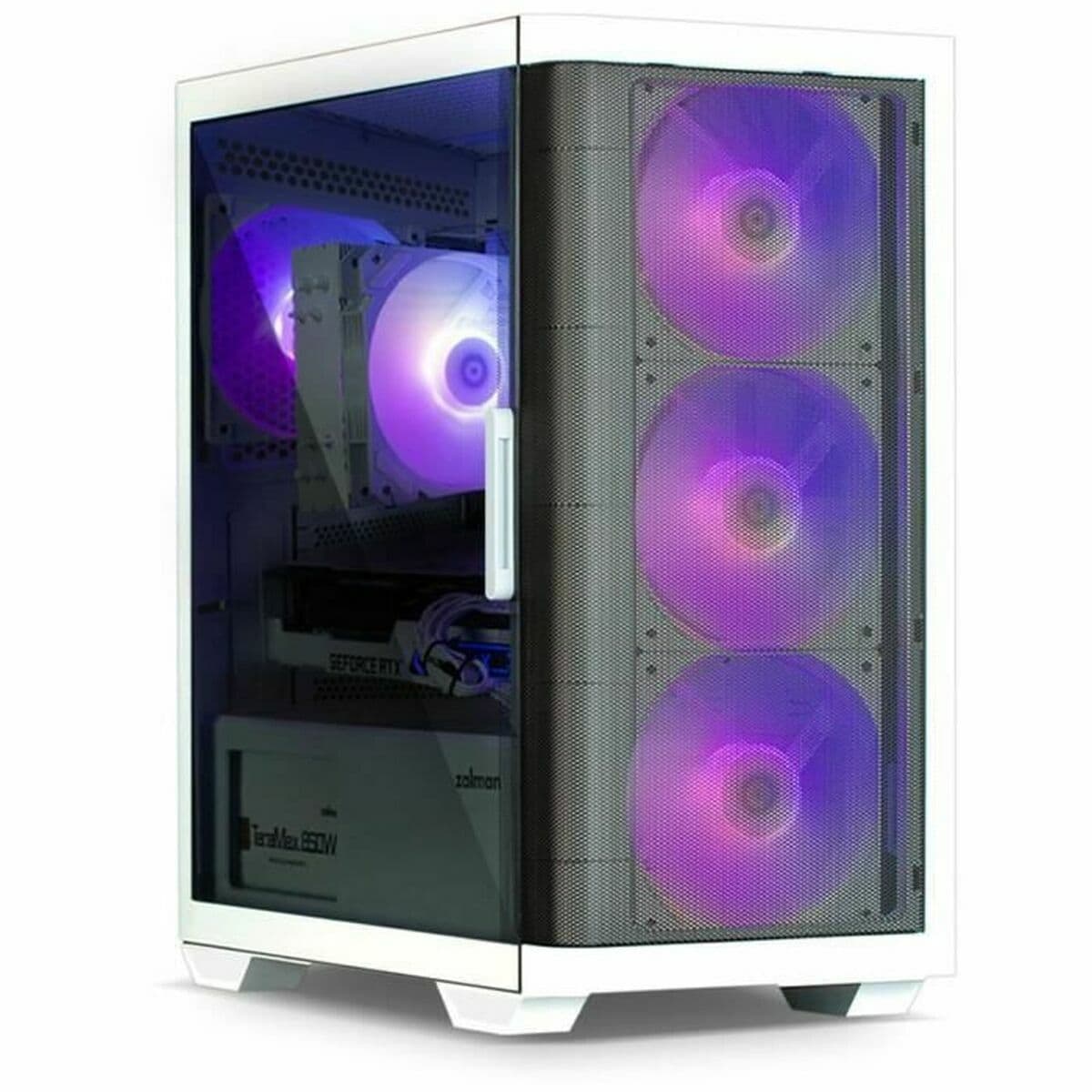 Unitate Semi-tower ATX Zalman M4 Alb Negru - Image 2
