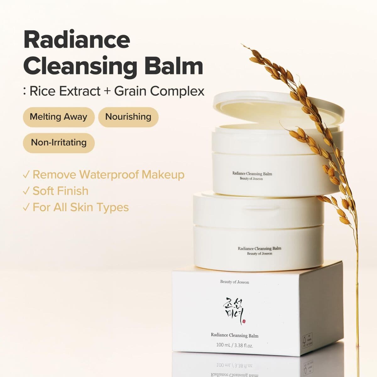Facial Make Up Remover Beauty of Joseon RADIANCE CLEANSING 100 ml 100 gr - Image 7