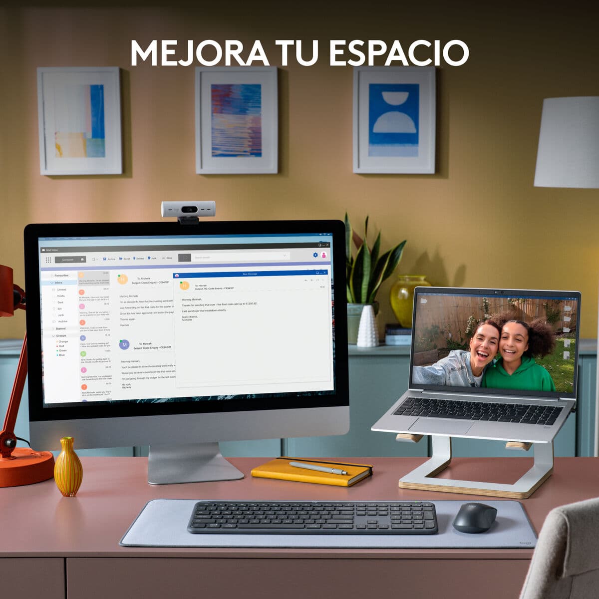 Drahtlose Tastatur Logitech 920-012455 Graphit QWERTY - Image 5