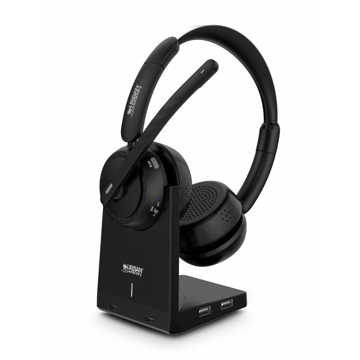 Casques Bluetooth avec Microphone Urban Factory HBV70UF Noir - Image 11