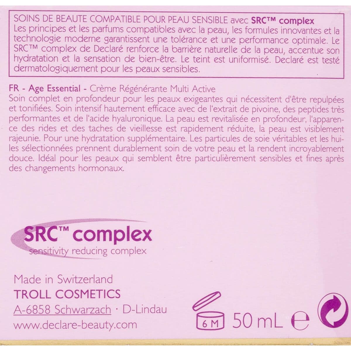 Crema Regeneradora Antiedad Declaré Age Control 50 ml - Image 4