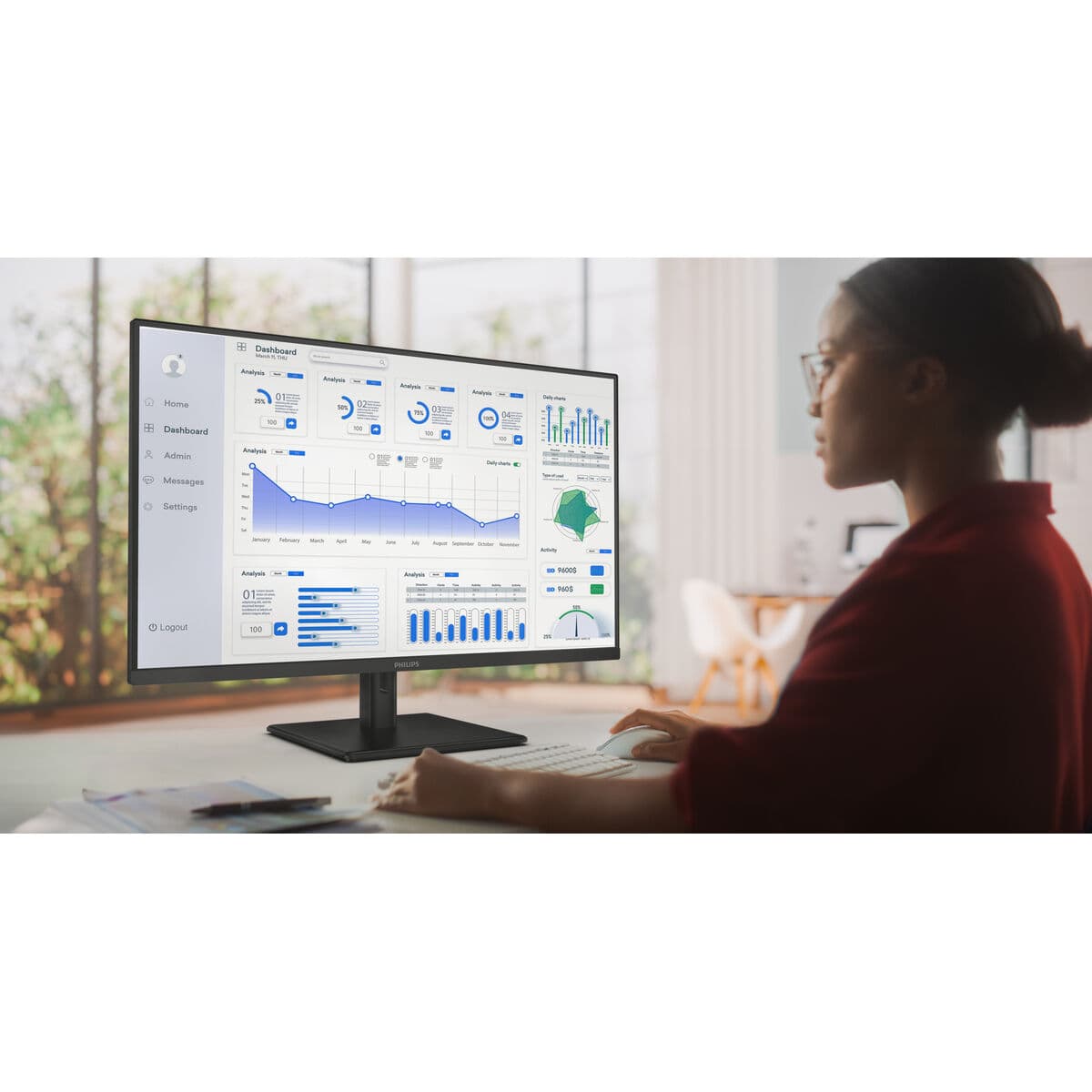 Monitor Philips 32E1N1800LA/00 4K Ultra HD 31,5" 60 Hz 50-60 Hz - Image 6