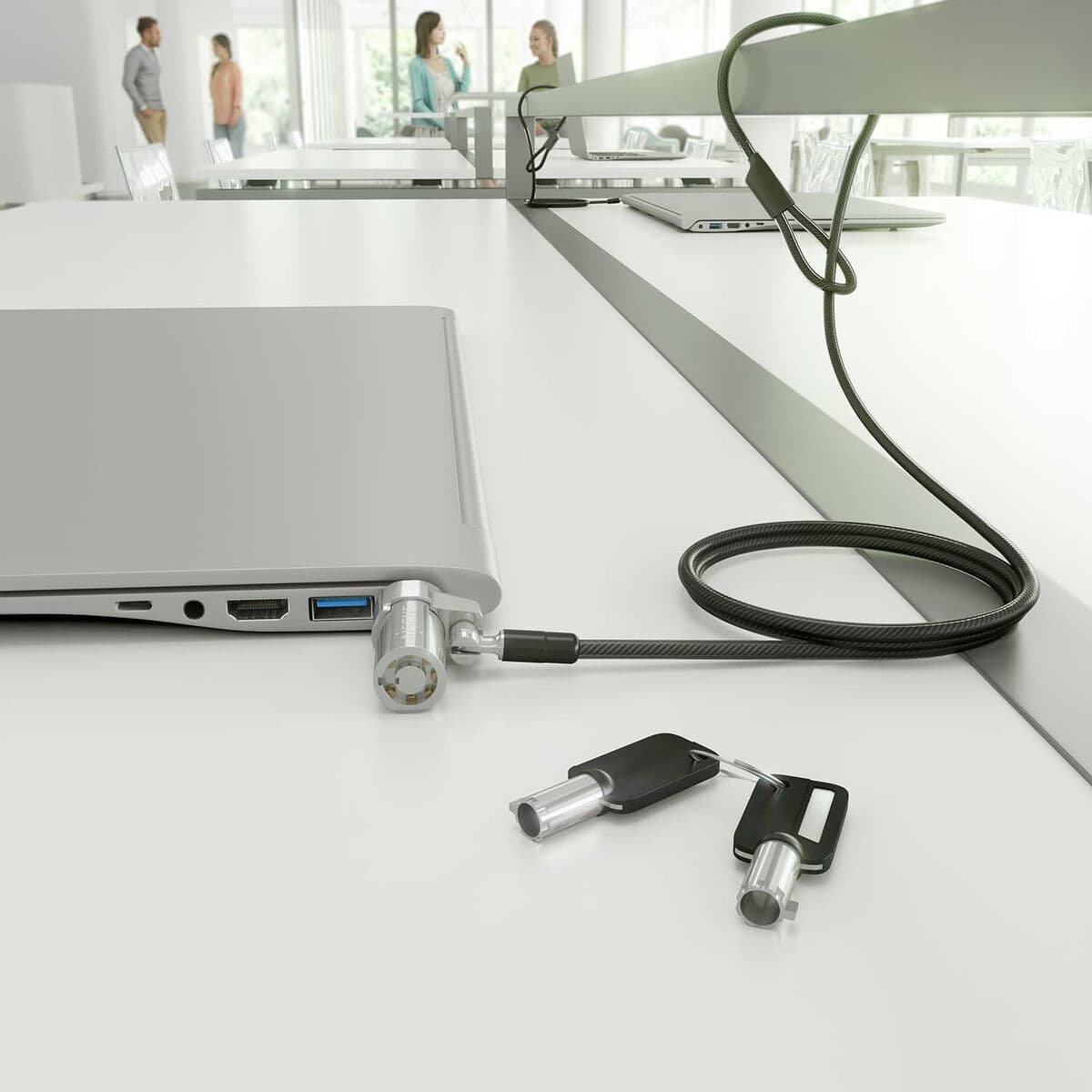 Cablu de Securitate Aisens ASLK-D45K06-BK Negru 1,5 m