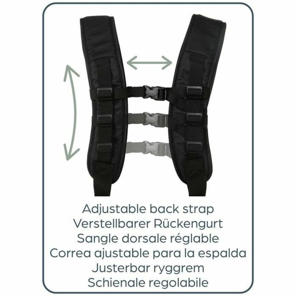 Mochila Portabebé Dreambaby Negro + 0 Meses - Image 3