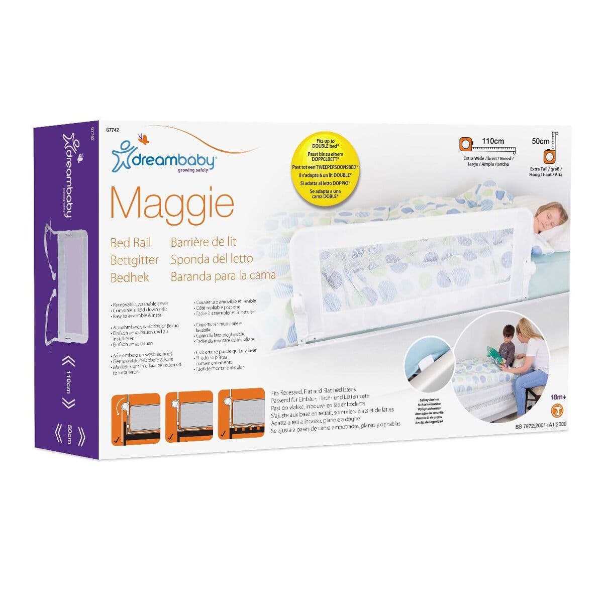 Barandilla de cama Dreambaby Maggie 110 x 50 cm - Image 6