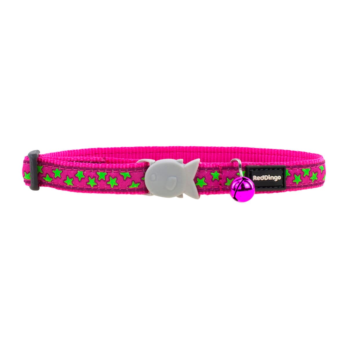 Obojok pre mačky Red Dingo Stars Lime on Hot 20-32 cm Ružová - Image 3