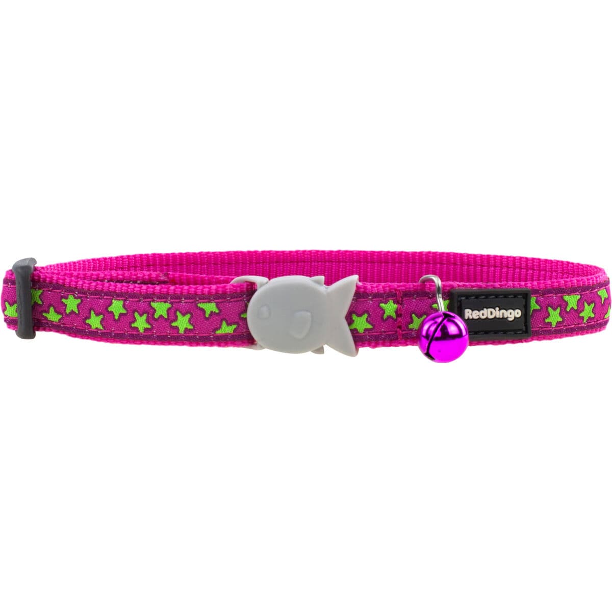 Obojok pre mačky Red Dingo Stars Lime on Hot 20-32 cm Ružová - Image 4