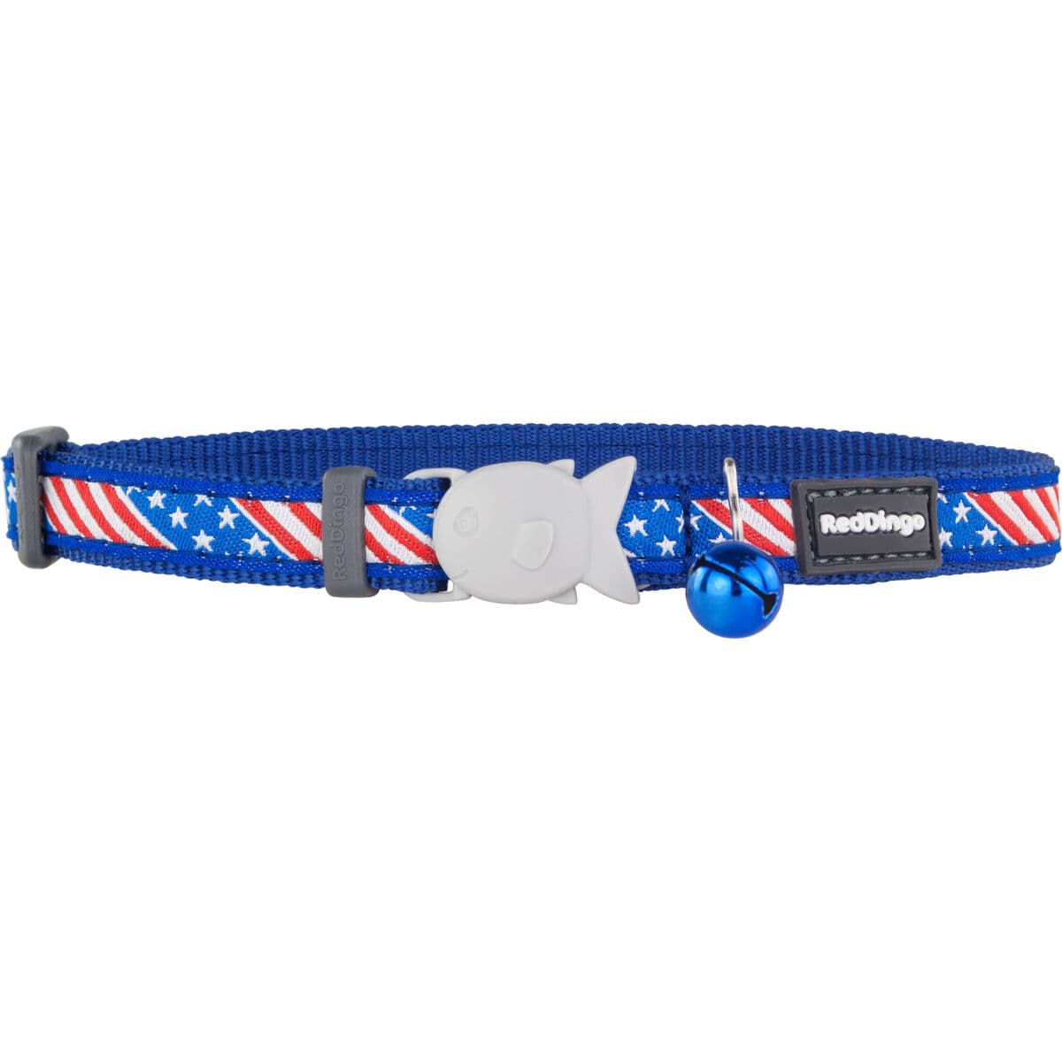 Kassi kaelarihm Red Dingo US Flag 20-32 cm Sinine