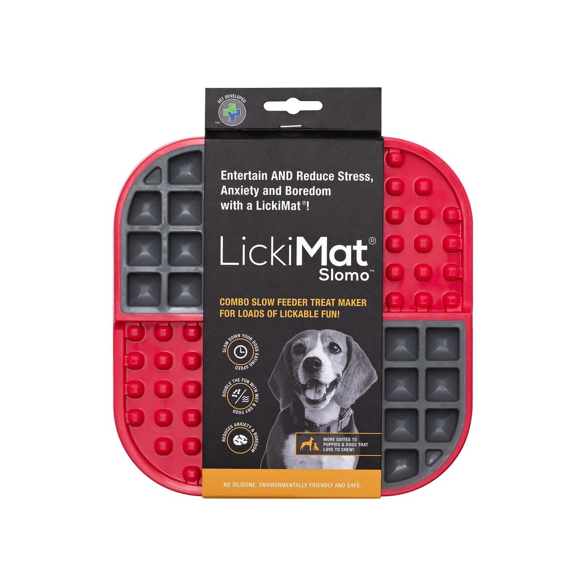 Hund Feeder Lickimat polypropylen TPR Rød - Image 2