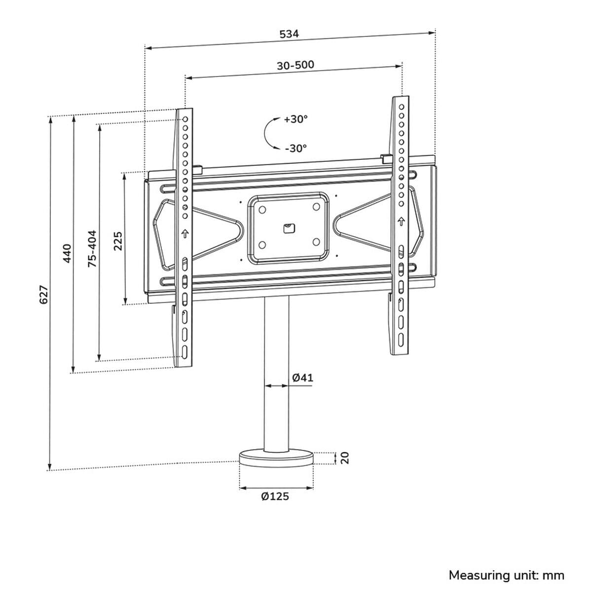 Support de table d'écran Neomounts DS42-430BL14 32" - Image 9