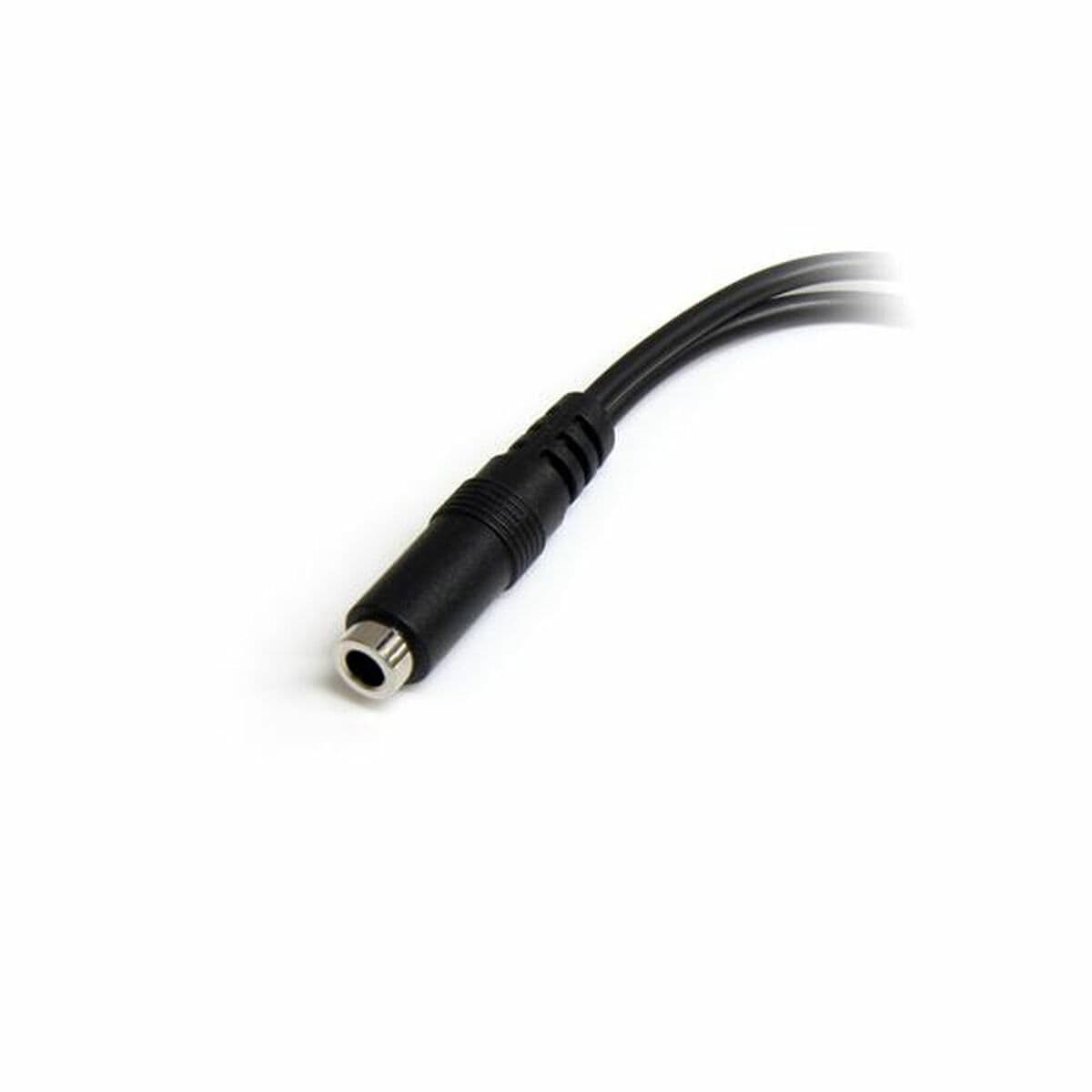 Adaptador Audio Jack Startech MUYHSFMM             Negro 0,13 m - Image 2