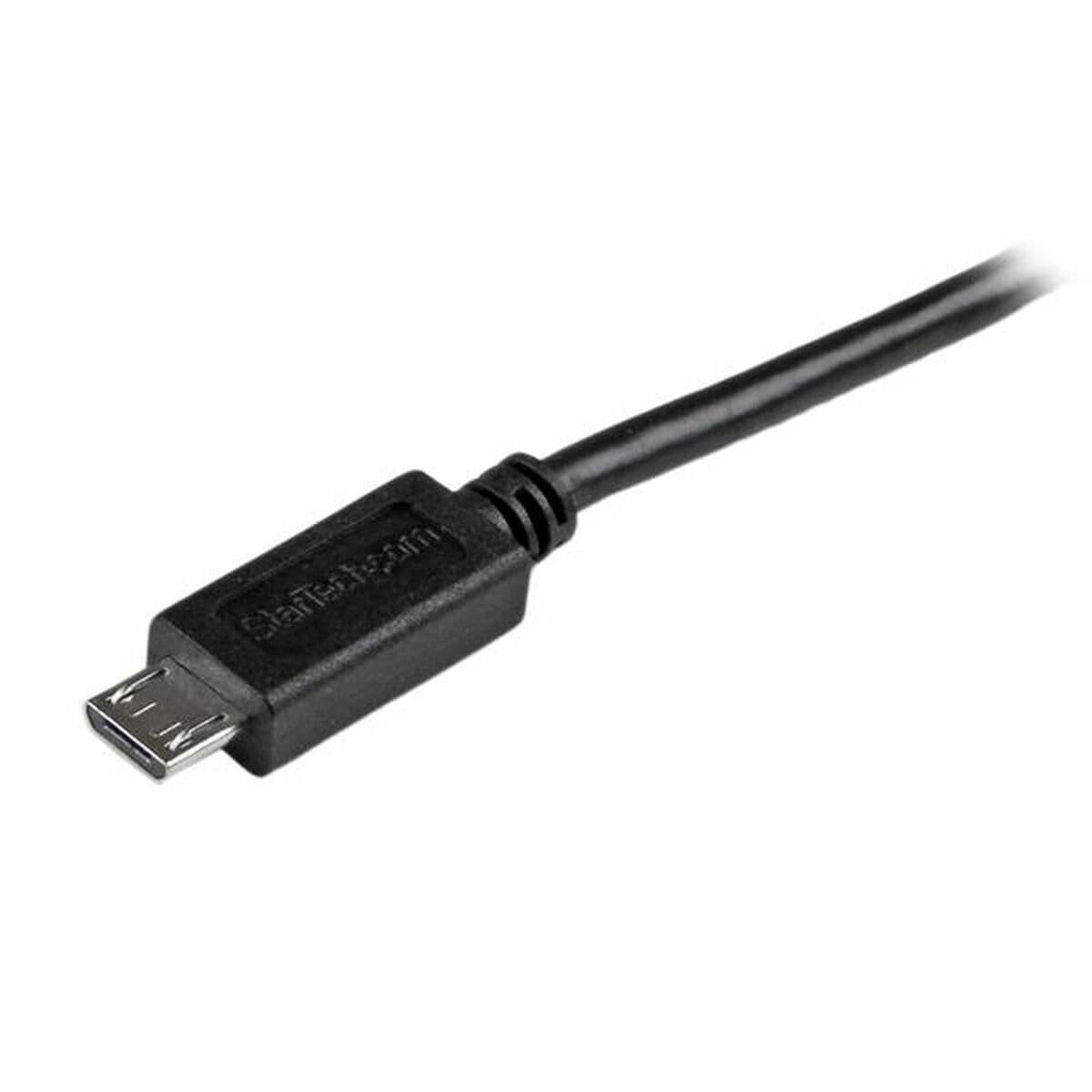 USB-Kabel auf micro-USB Startech FBA_USBAUB1MBK Schwarz 1 m - Image 3