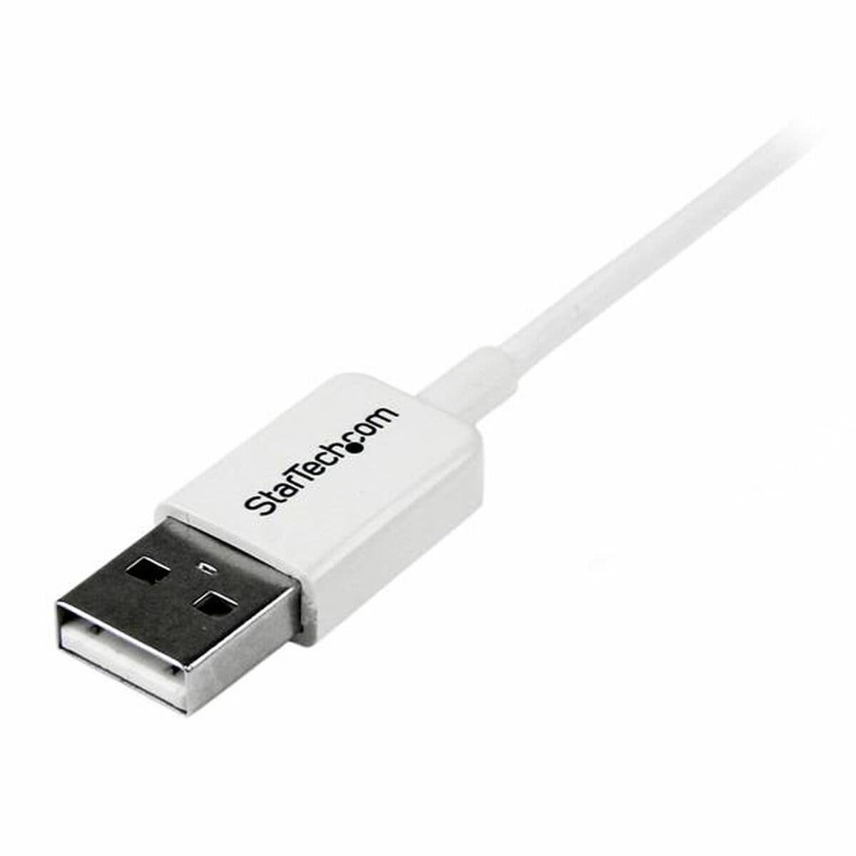 Cablu USB la micro USB Startech USBPAUB2MW Alb Galben (4 Unități) - Image 2