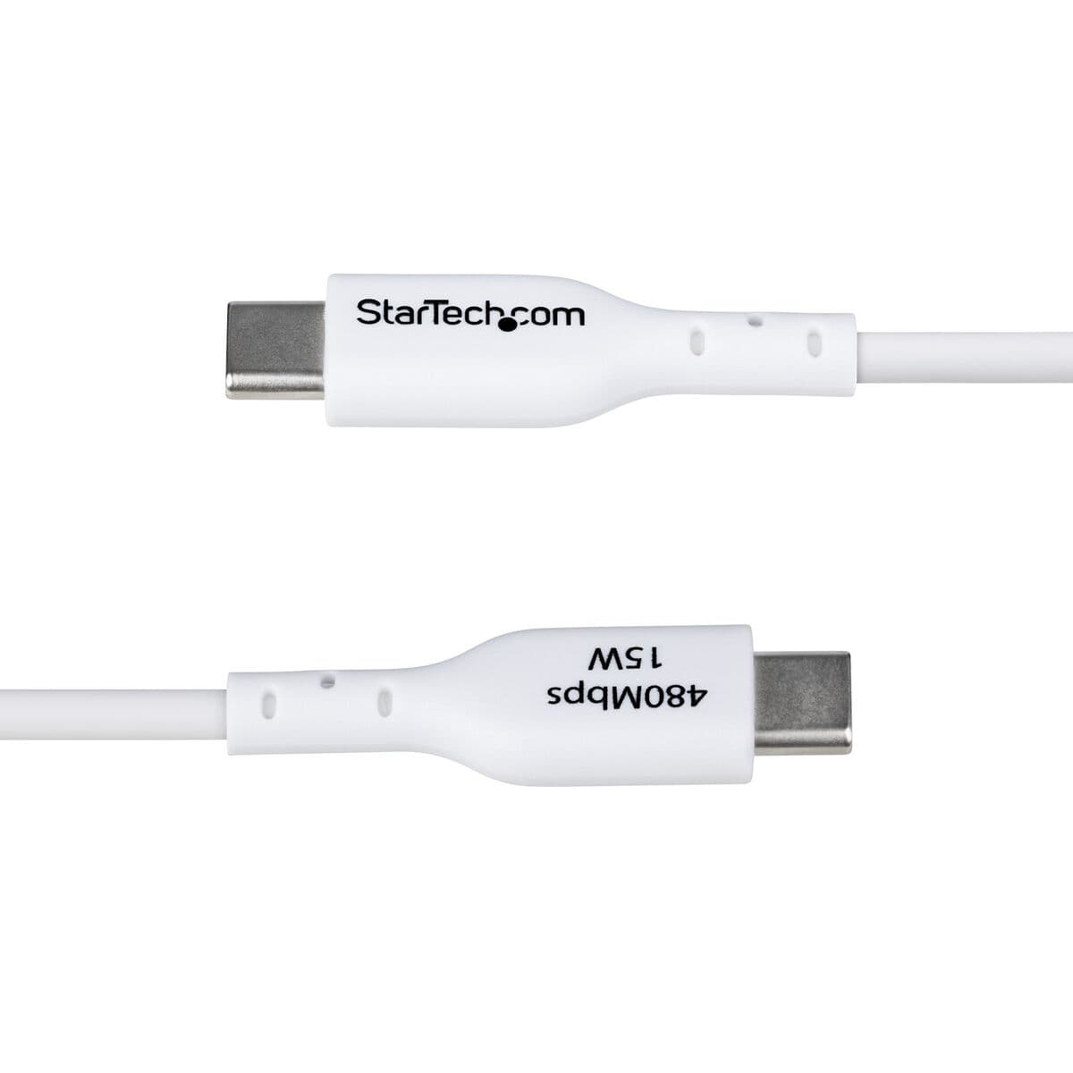 Câble USB Startech USB2AC1MNCWHE Blanc 1 m - Image 5