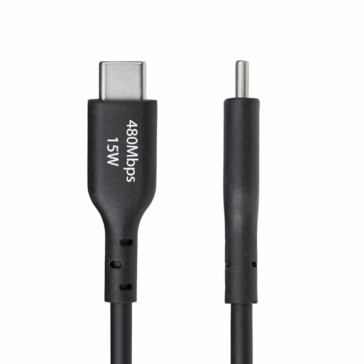Câble USB Startech USB2AC2MNC Noir 2 m - Image 3