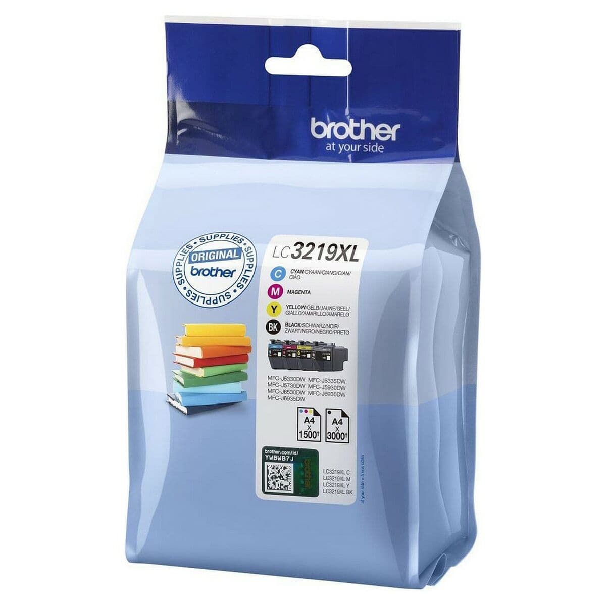 Cartouche d'Encre Compatible Brother LC3219XLVAL Jaune Noir Multicouleur Cyan Magenta - Image 3