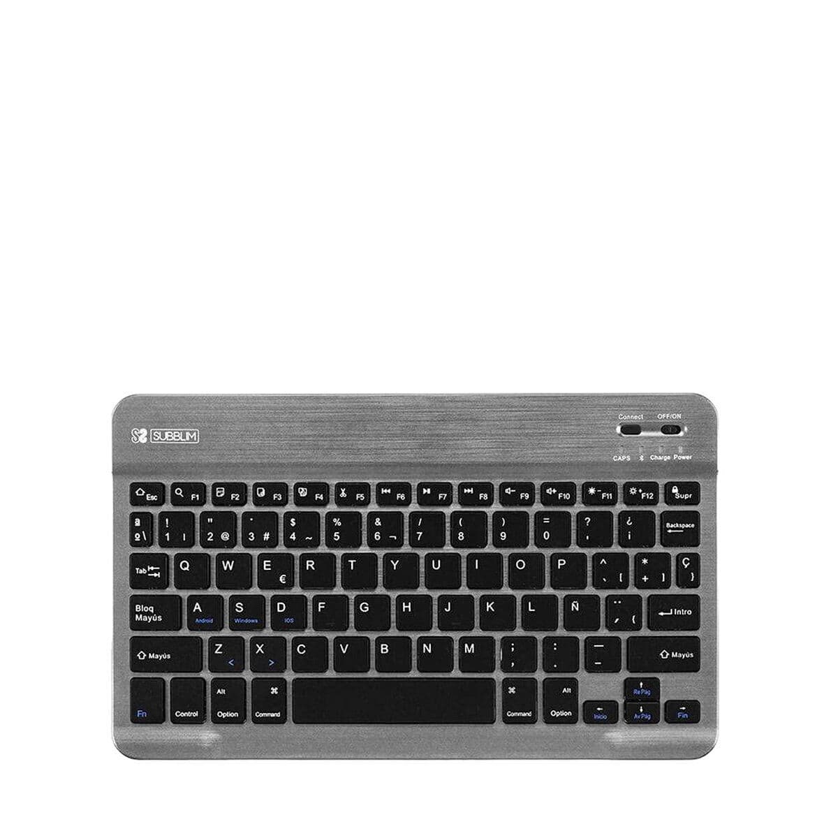Klawiatura Bluetooth Subblim SUB-KBT-SM0002 Szary Qwerty Hiszpańska - Image 9