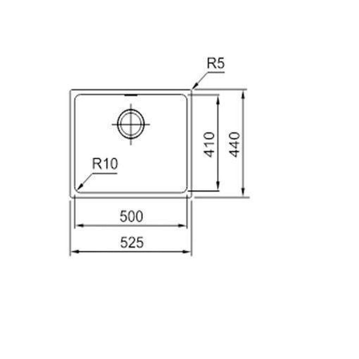 Jednostruki sudoper Mepamsa SQUARE 40.50 - Image 2