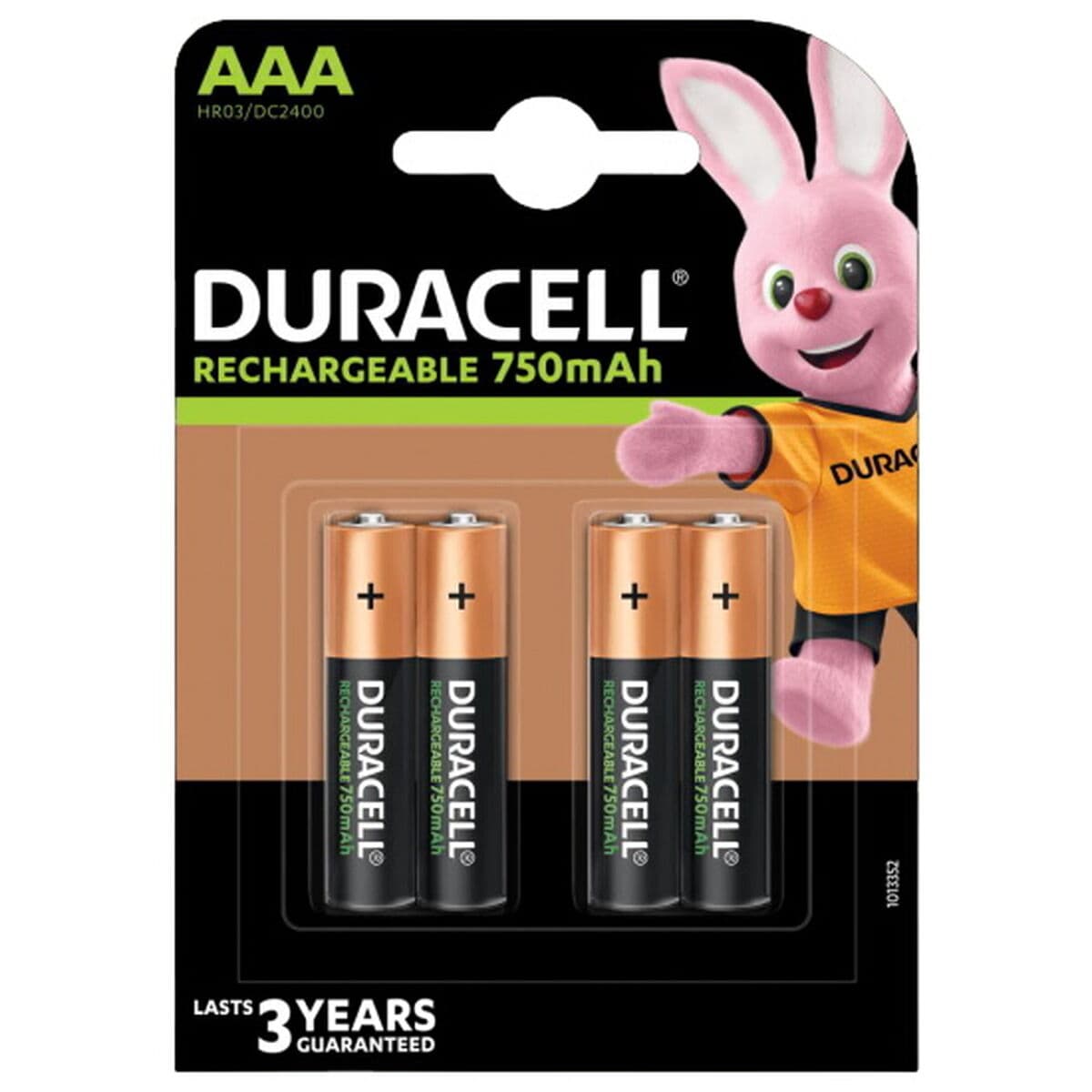 Įkraunamos baterijos DURACELL LR03 750 mAh AAA