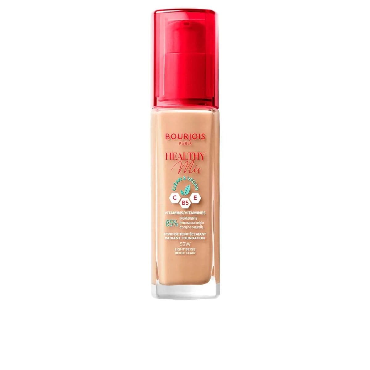 Kremas-makiažo pagrindas Bourjois Healthy Mix Nº 53 Light beige Nº 53-Light Beige 30 ml