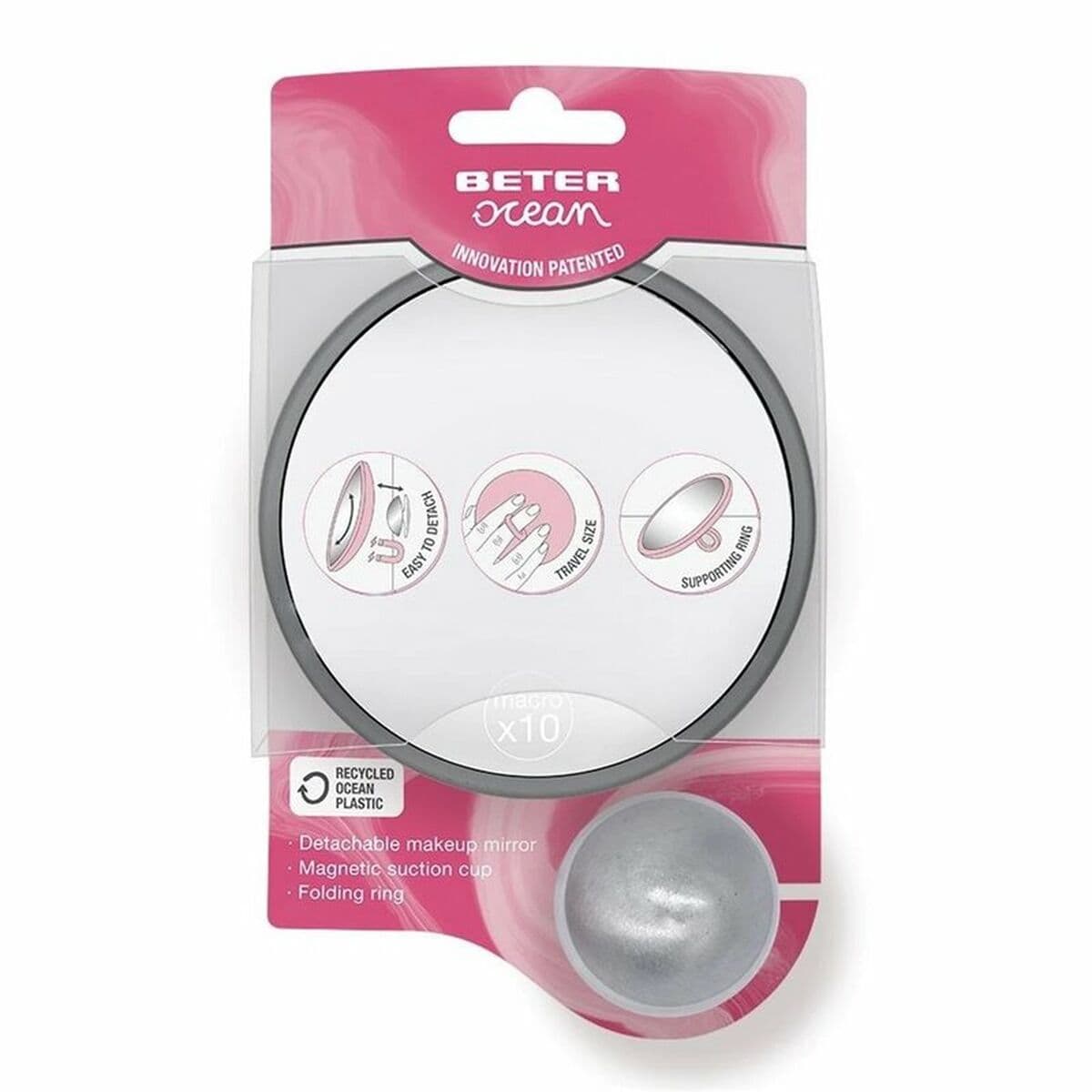 Oglindă cu Efect de Mărire Beter Espejo Ocean Fixare ventuză