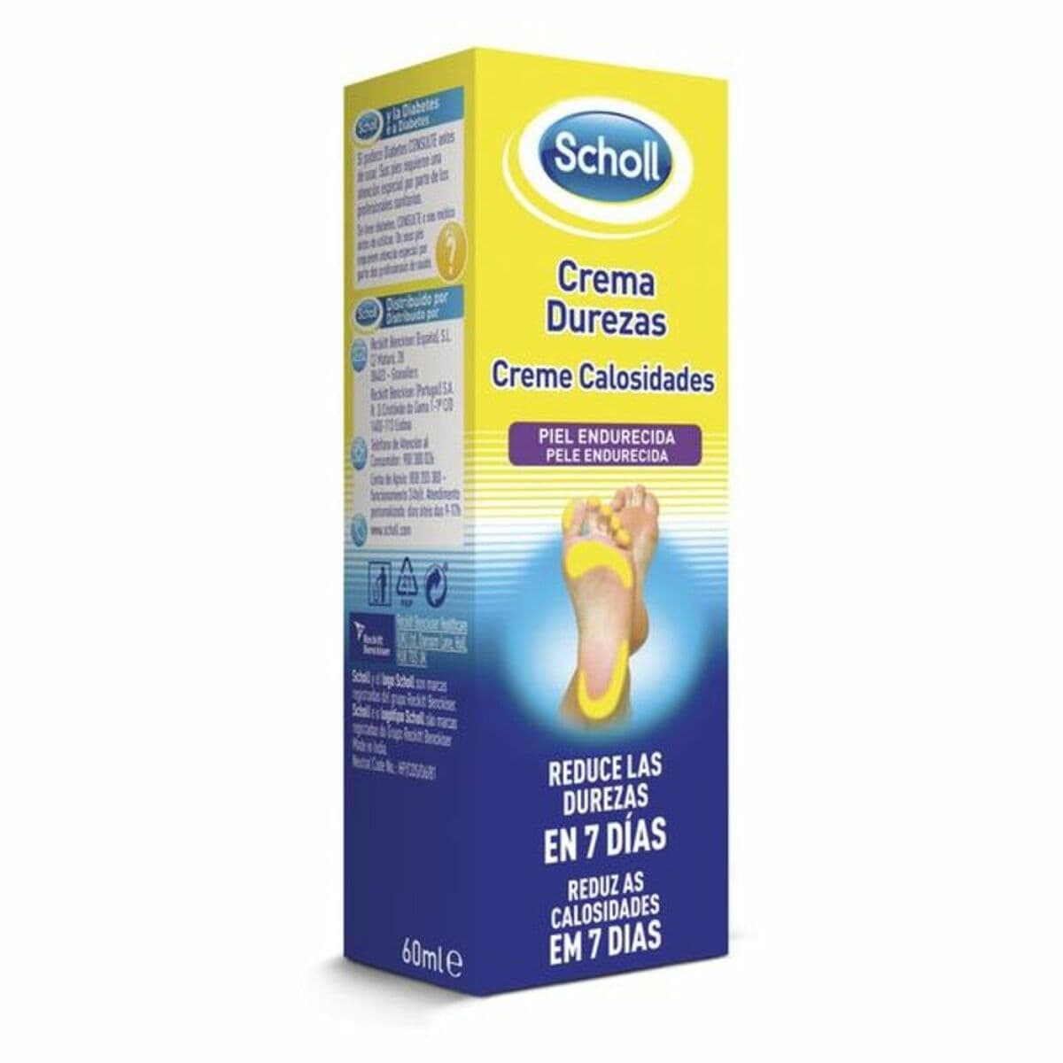 Crema Reparadora para Durezas Scholl ANTI-DUREZAS 60 ml