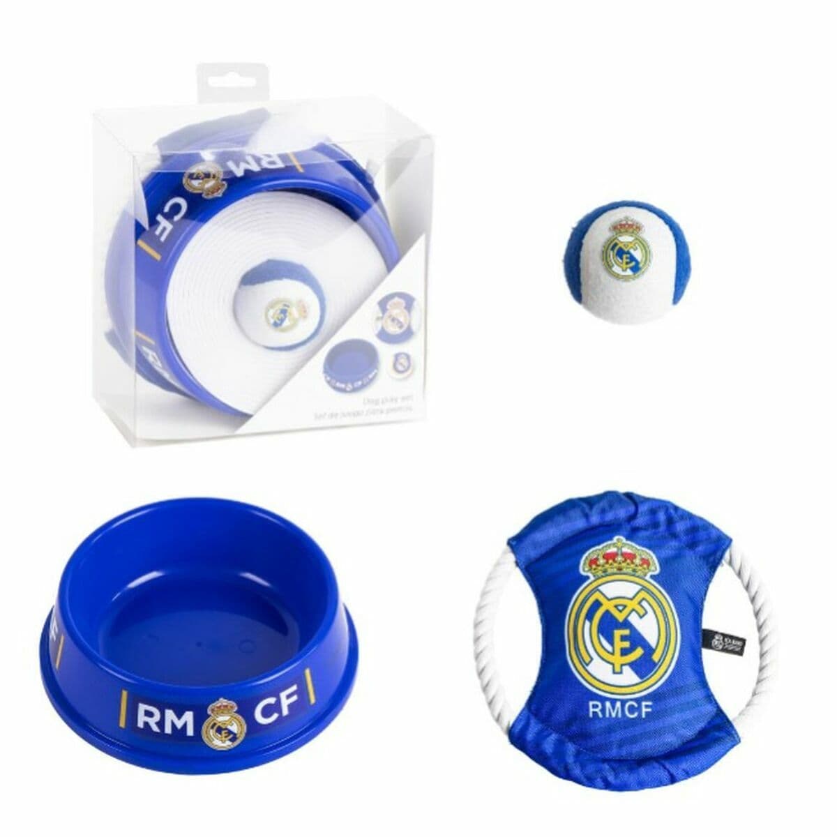 Willkommensgeschenkset für Hunde Real Madrid C.F. Blau 21,0 x 21,0 x 8,8 cm 3 Stücke - Image 7