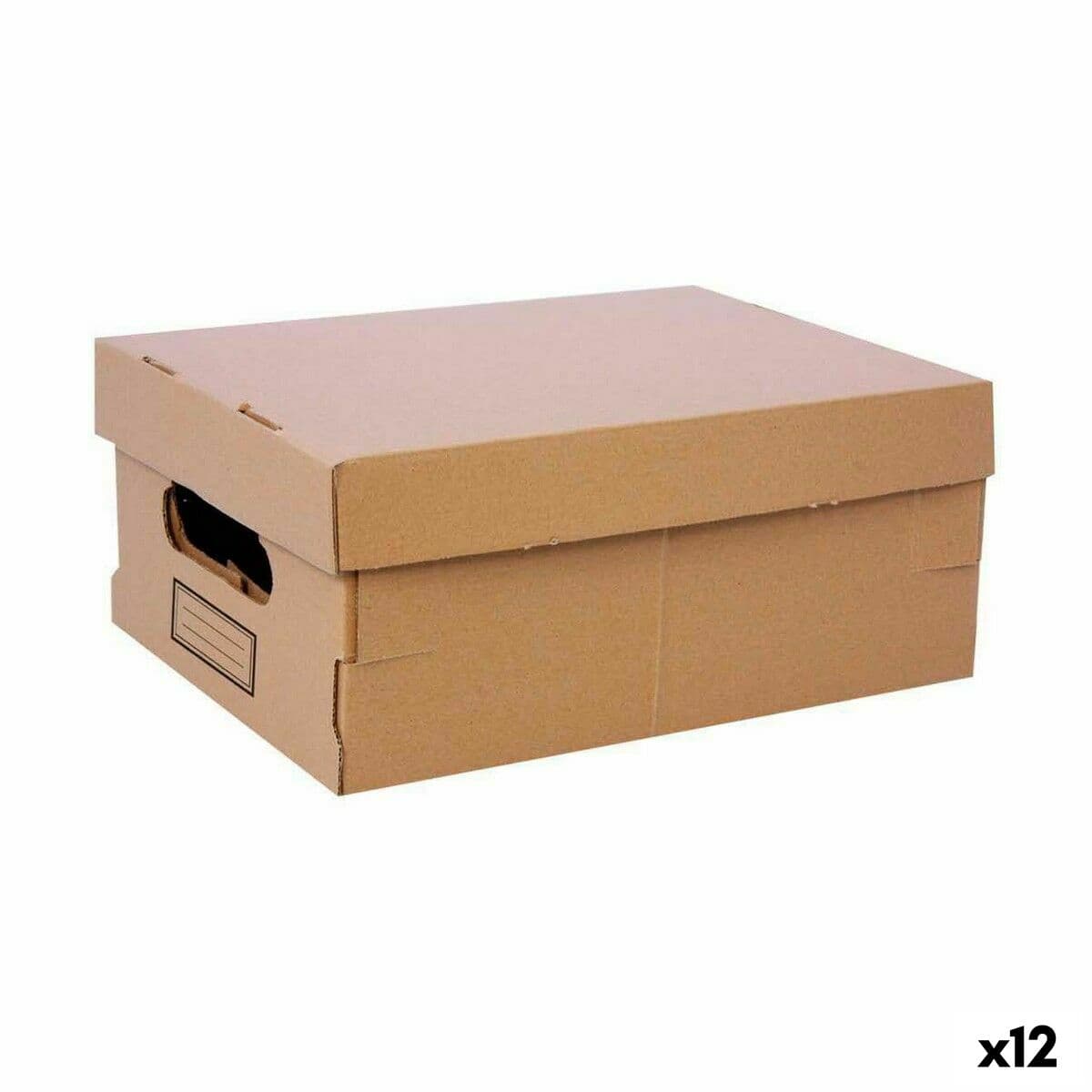 Schowek z pokrywką Confortime Karton 30 x 22,5 x 12,5 cm (12 Sztuk)