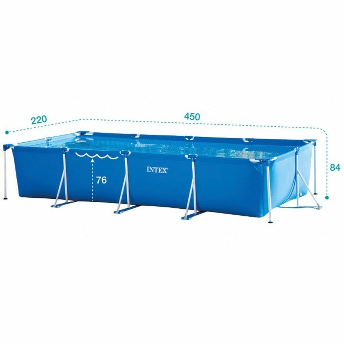 Piscina Desmontable Intex Frame 450 X 220 X 84 CM 7127 L Rectangular - Image 5