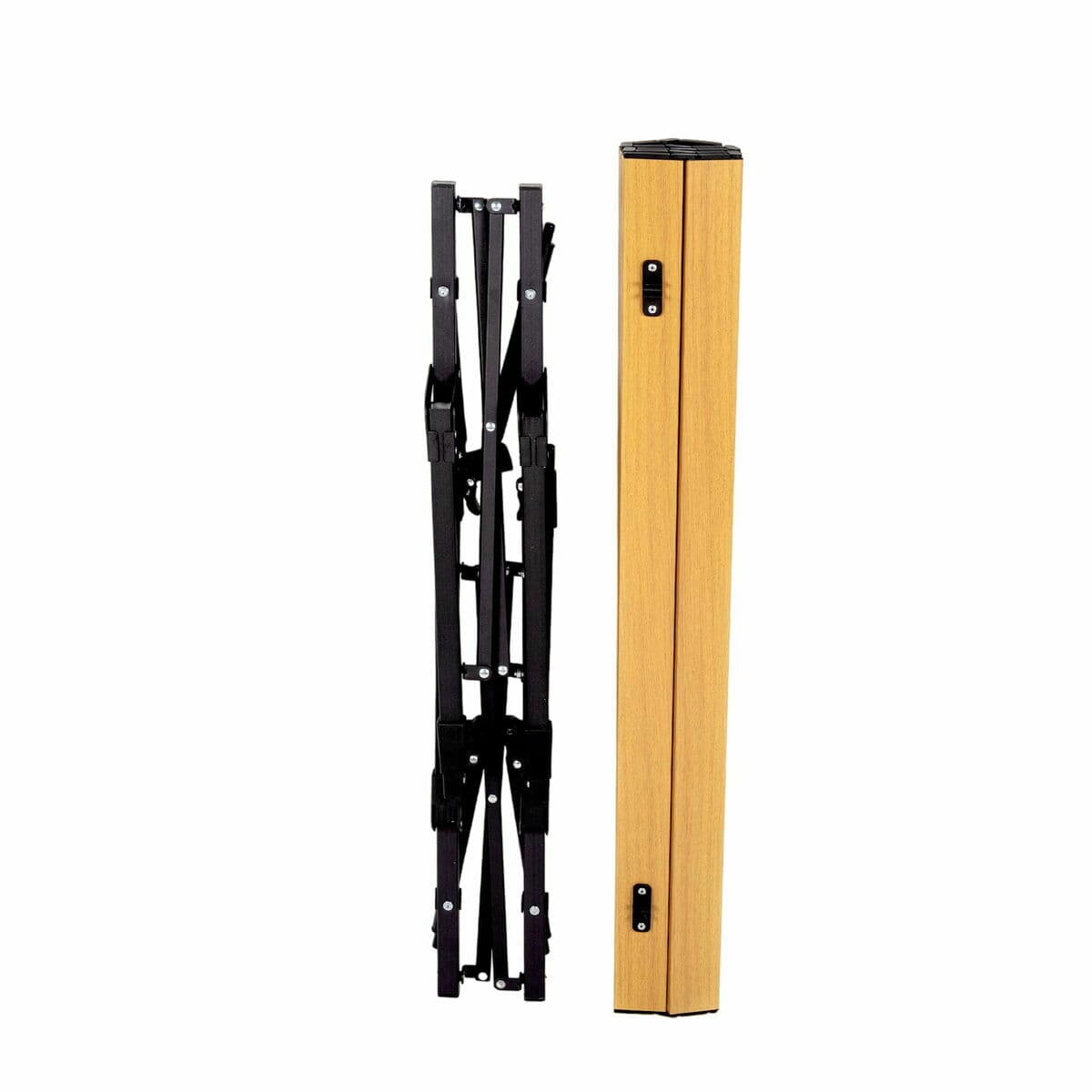 Table Klapptisch Aktive 90 x 70 x 57 cm Camping Schwarz Braun Aluminium - Image 6