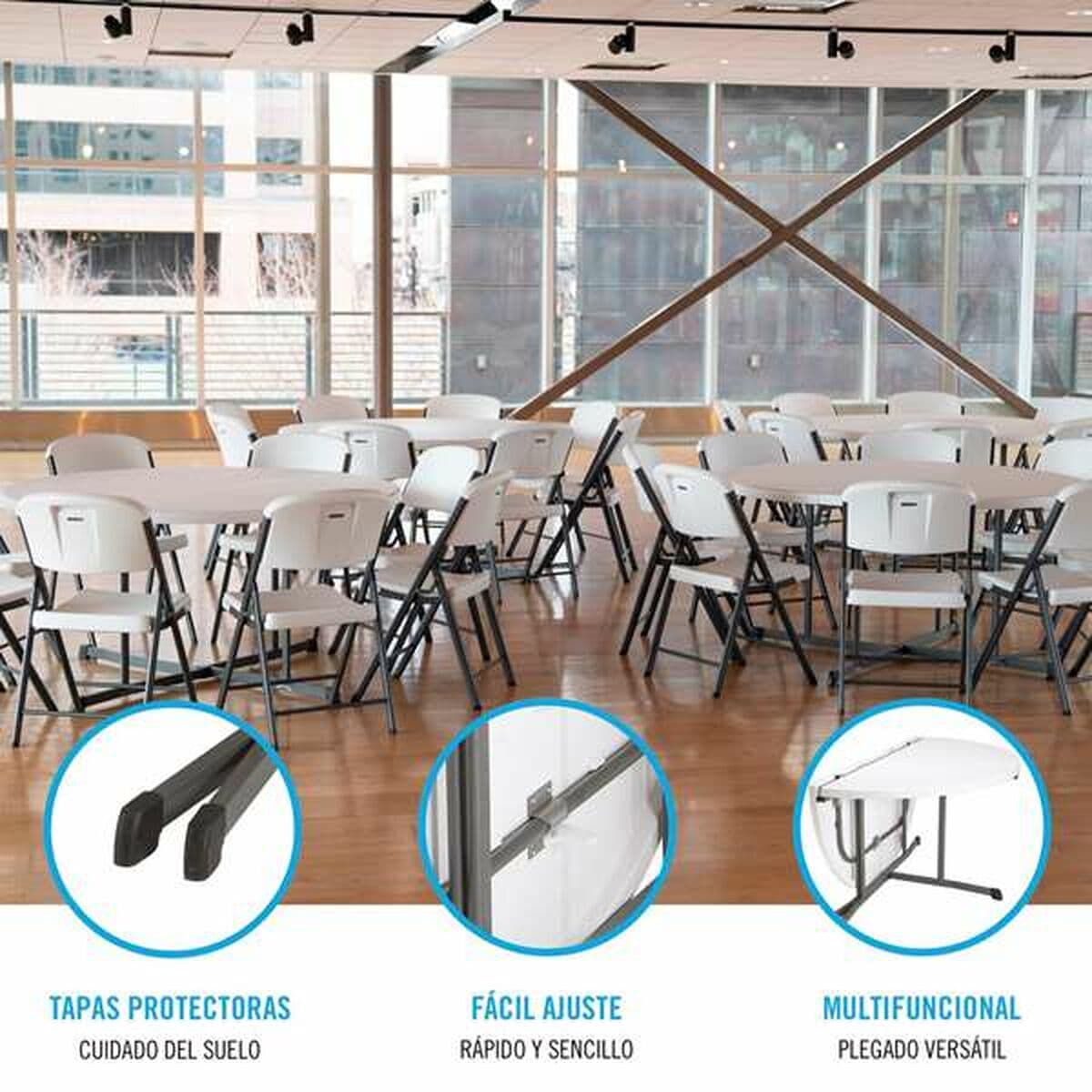 Mesa Plegable Lifetime Ø 152 cm Redonda - Image 6