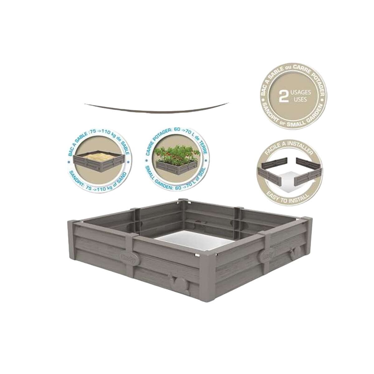 Arenero Smoby Plástico 77 x 76 x 17 cm 60 L - Image 2