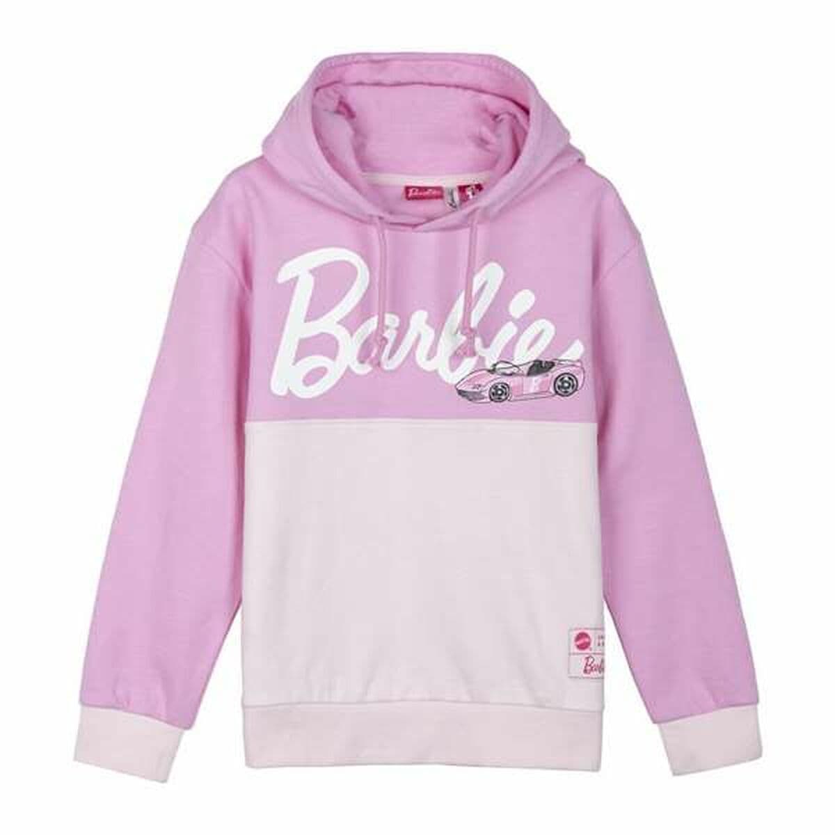 Sudadera con Capucha Niña Barbie Rosa