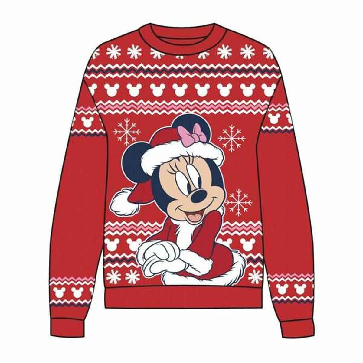 Unisex Pullover Minnie Mouse Rot