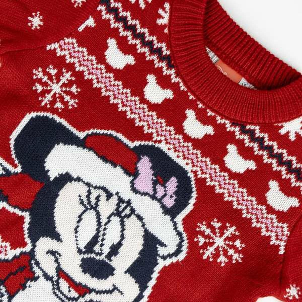 Unisex Pullover Minnie Mouse Rot - Image 3