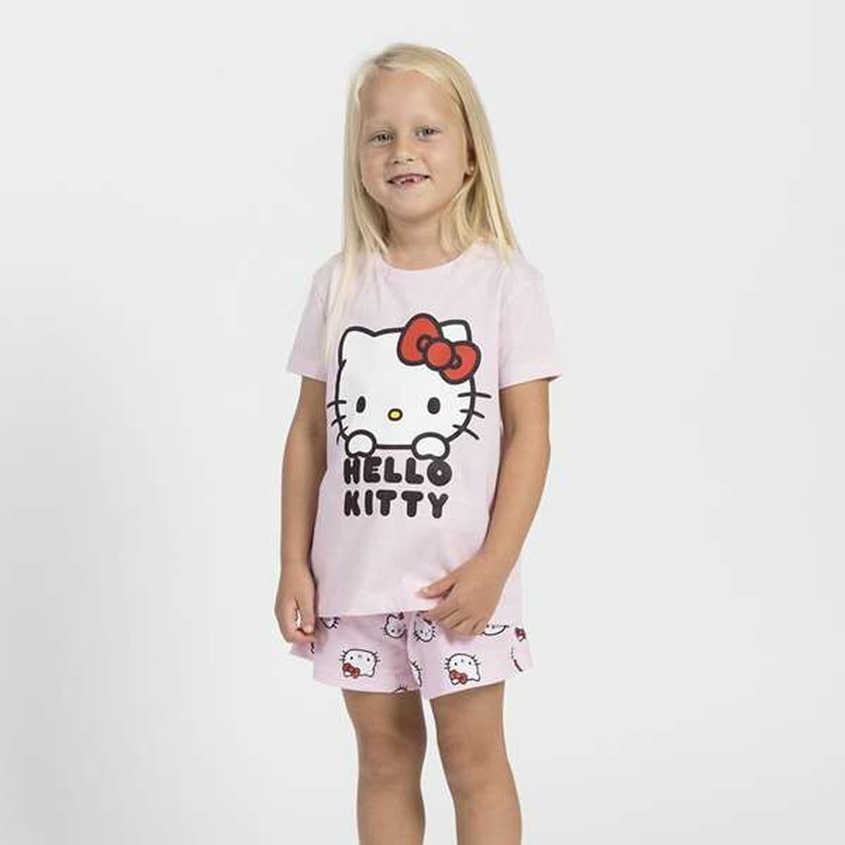 Pijama Infantil Hello Kitty Rosa - Image 3