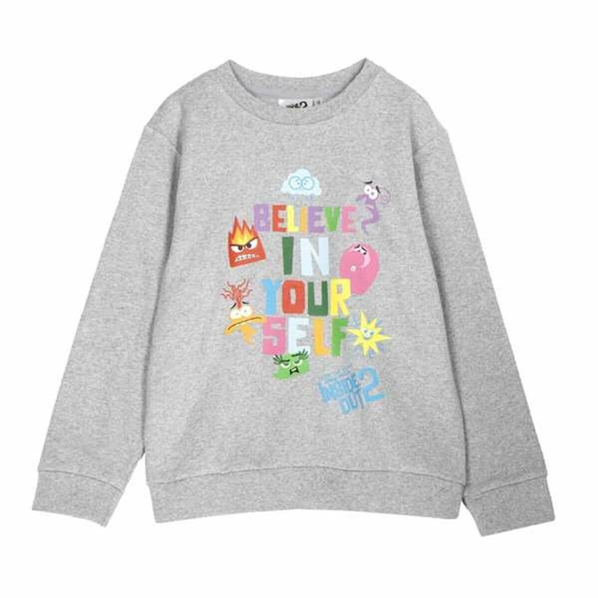 Sudadera sin Capucha Unisex Inside Out Gris