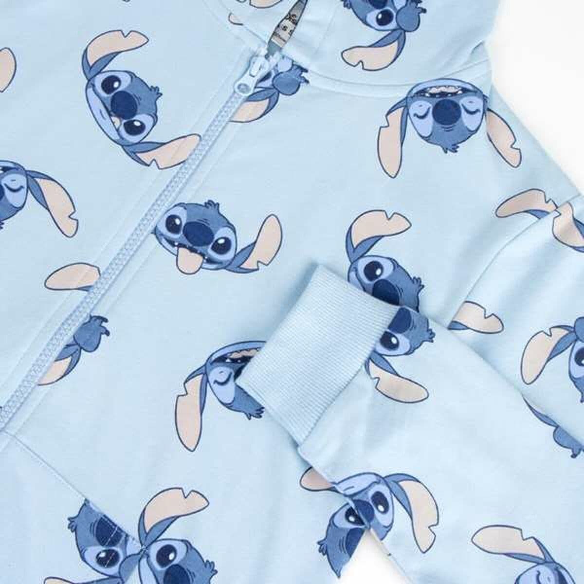 Sudadera con Capucha Niña Stitch Azul claro - Image 3