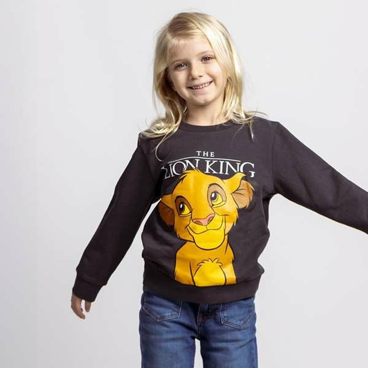 Bluza bez kaptura Unisex The Lion King Ciemny szary - Image 4