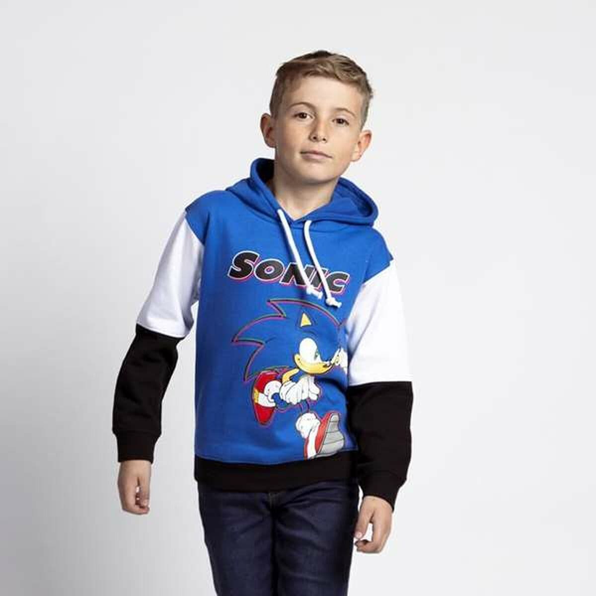 Jungen Sweater mit Kapuze Sonic Blau - Image 4