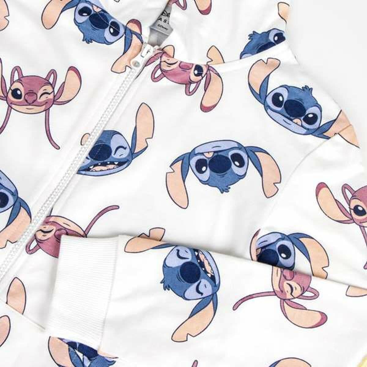 Sudadera con Capucha Niña Stitch Beige - Image 3