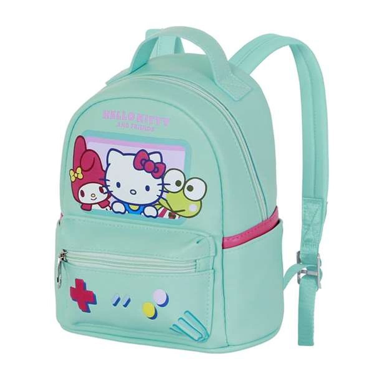 Schulrucksack Hello Kitty türkis