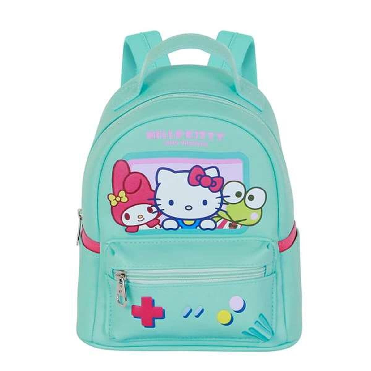 Mochila Escolar Hello Kitty Turquesa - Image 2